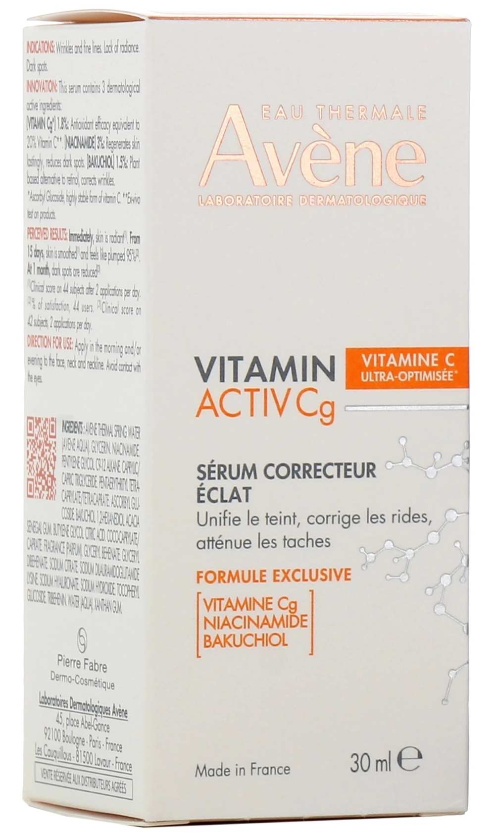 AVENE VITAMIN ACTIV CG SERUM FL/30ML