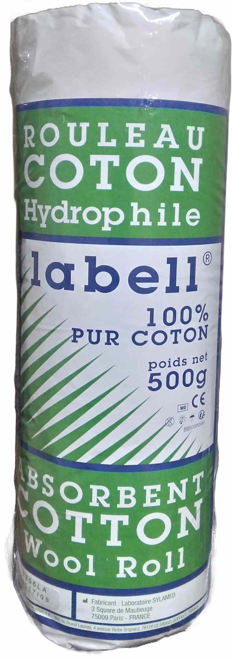 COTON CODEX HYDRO LABELL ROULEAU/500G