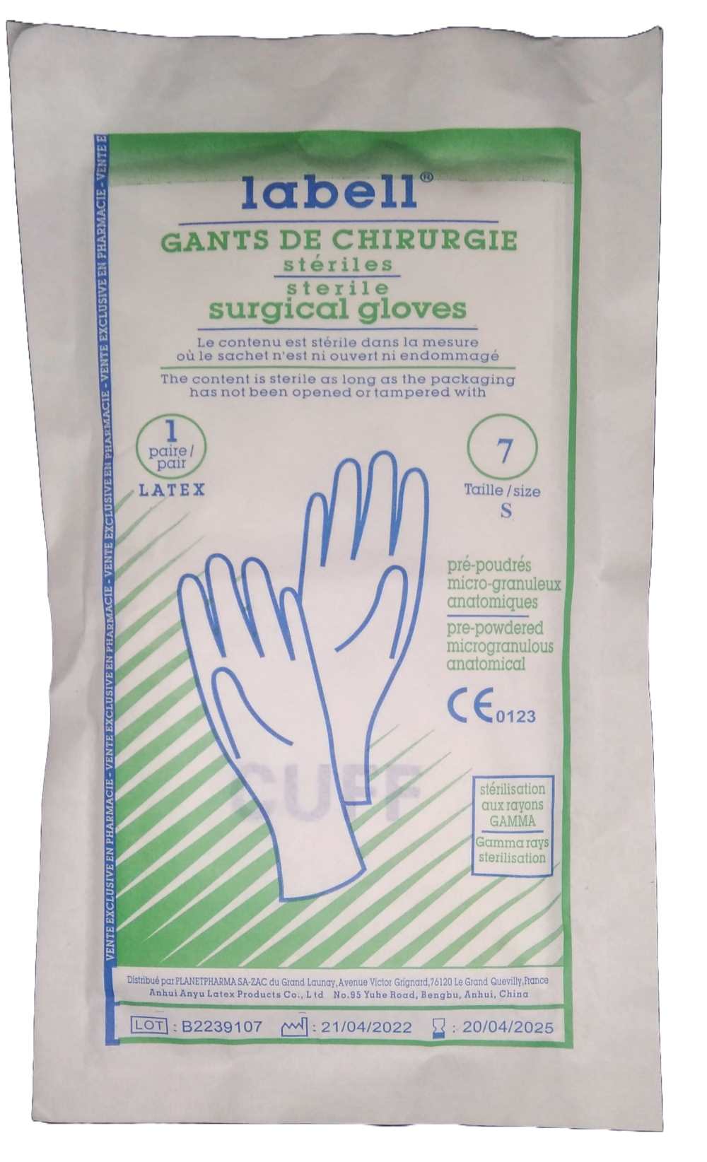 GANT CHIRUR STER LABELL T7/1