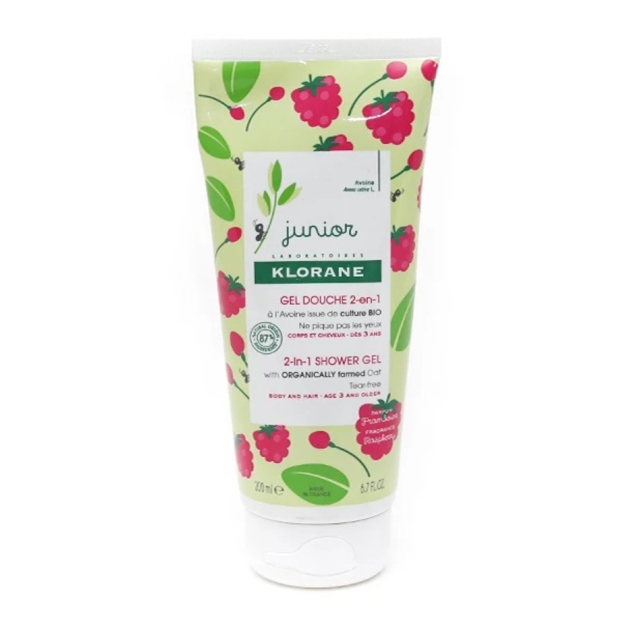 KLORANE JUNIOR GEL DCH FRAMB FL/200ML