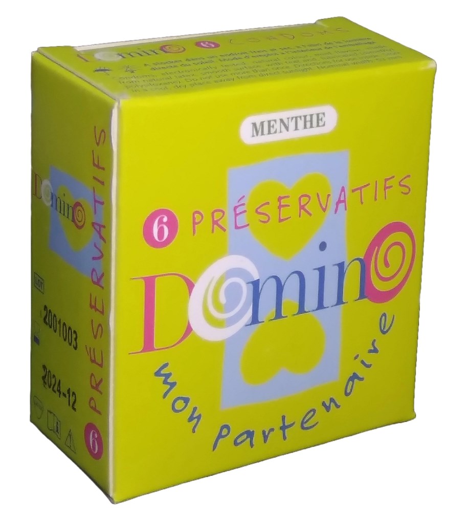 PRESERV DOMINO MENTHE B/6