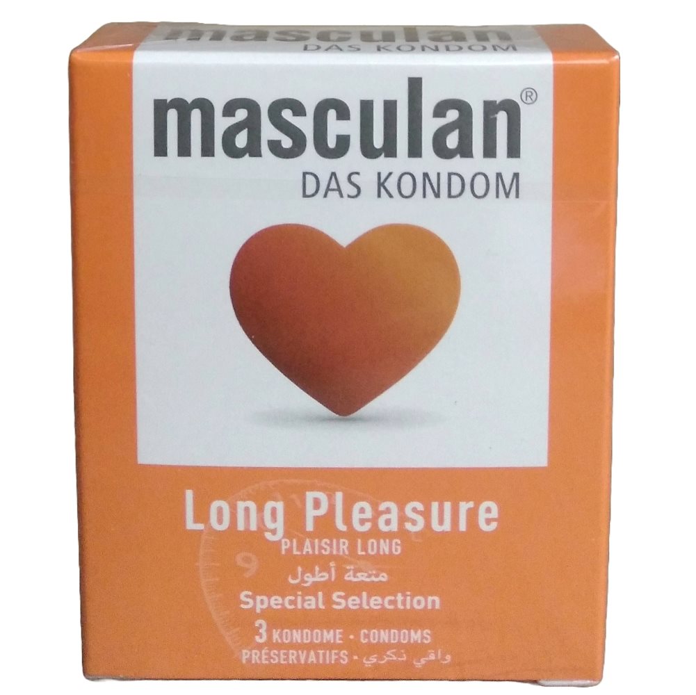 MASCULAN LONG PLEASURE PRESERV B/3