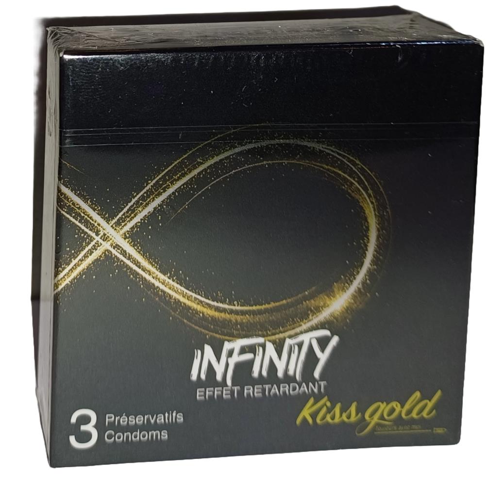 PRESERV KISS GOLD INFINITY B/3