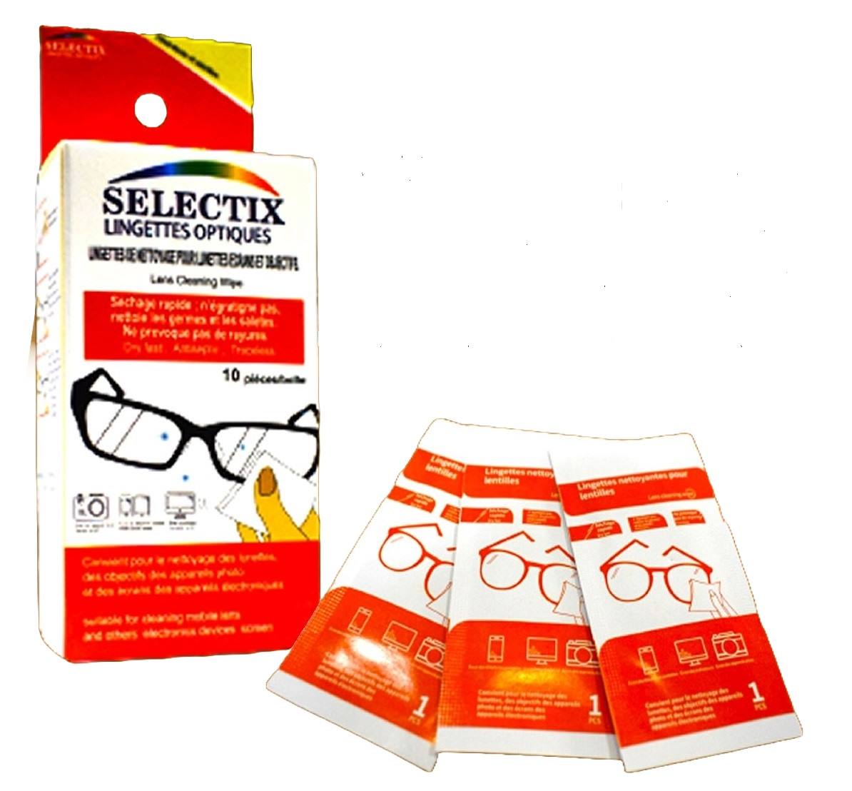 SELECTIX LINGETTES OPTIQUES B/10