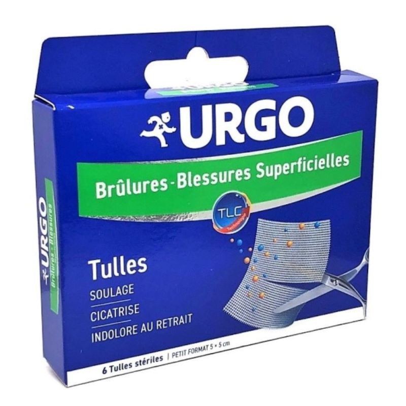 URGO BRULURE TULLE 5CMX5CM B/6