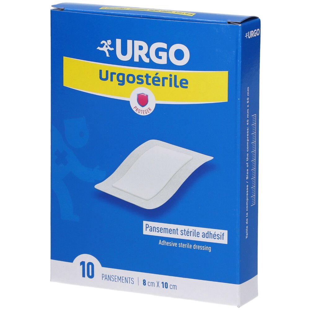 URGOSTERILE PANS 8X10CM B/10